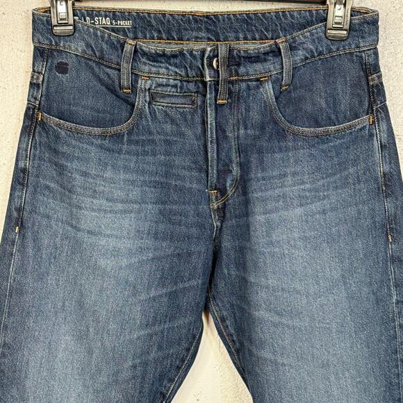 G-Star Raw Men's D-Staq 5-Pocket Tapered Leg Slim Fit Jean blue 31-32 $170 - Picture 8 of 15